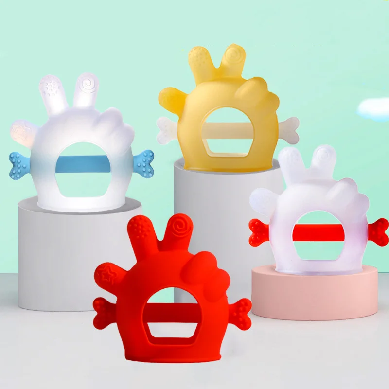 

Новые Детские Силиконовые Прорезыватели для зубов, подарки для ухода за новорожденными, долговечные Прорезыватели для зубов, игрушки для п...