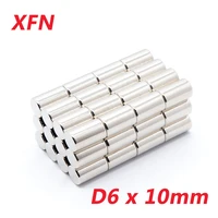 1020100 pcs powerful 6x10mm round magnet n35 6x10mm super strong 6x10 magnet 6mmx10mm 610 small refrigerator magnets d610mm