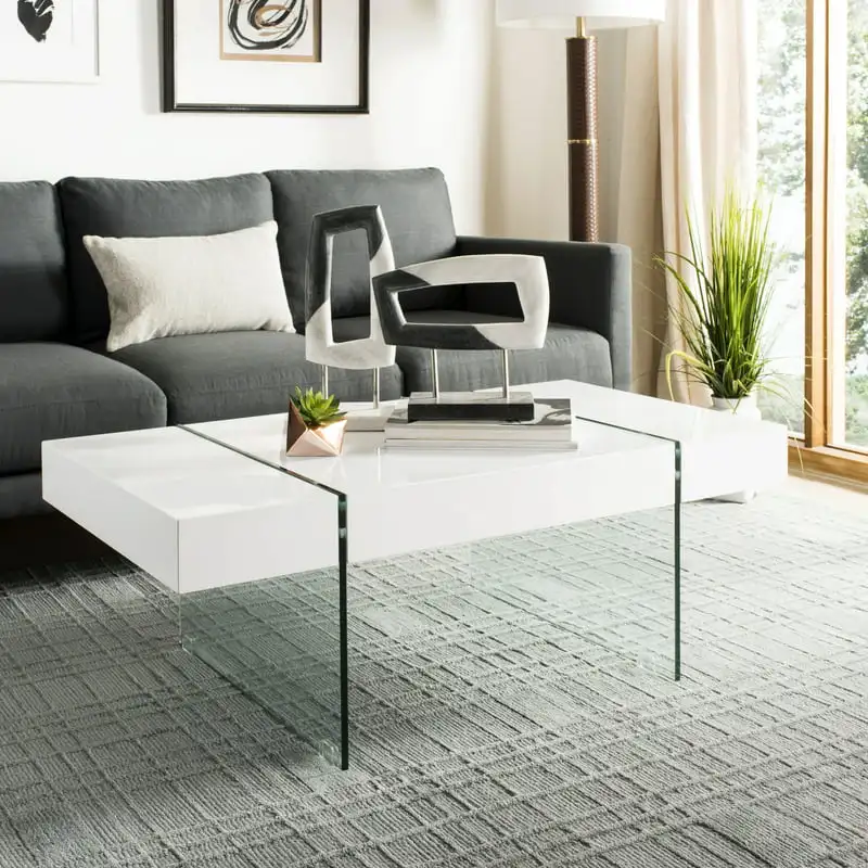 

Rectangular Glass Leg Coffee Table