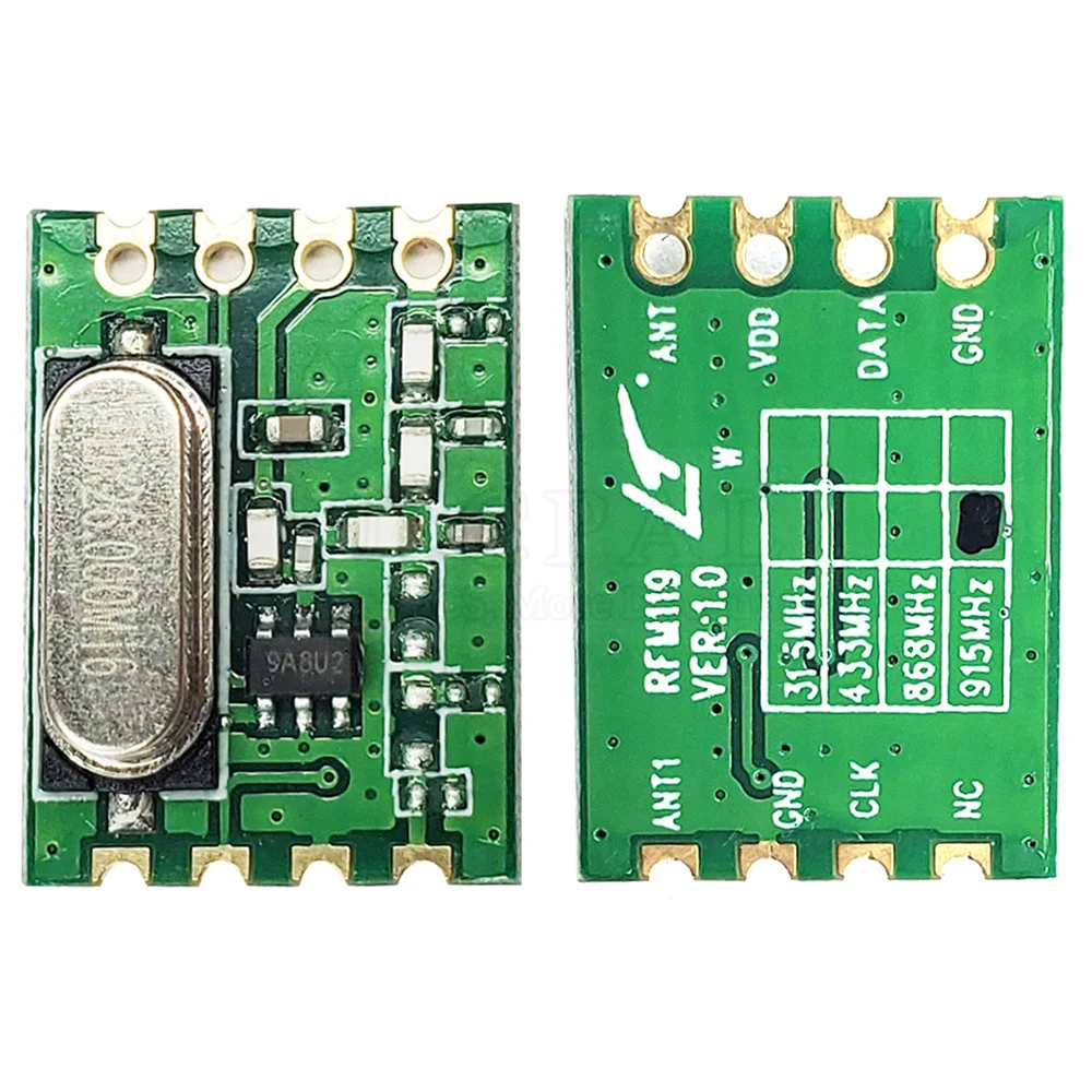 RFM119 RFM119S 315/433/868/919MHZ Rf Emission Module (G)FSK/OOK 240-960 MHz 1.8-3.6V SMART HOME Transmitter Module Receiver Kit