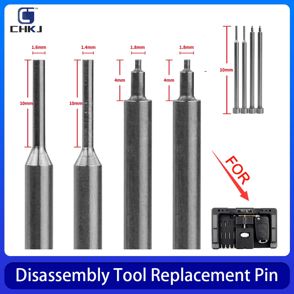 

CHKJ 4PCS/Set Replacement Pins For Original HUK Key Fixing Tool Flip Key Vice Of Flip-key Pin Remover Locksmith Tool
