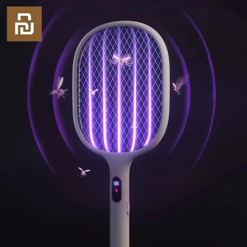 

Youpin Qualitell Electric Mosquito Swatter Smart Digital Display Can Wall-mounted Mosquito Killer Type-C Charging Portable New