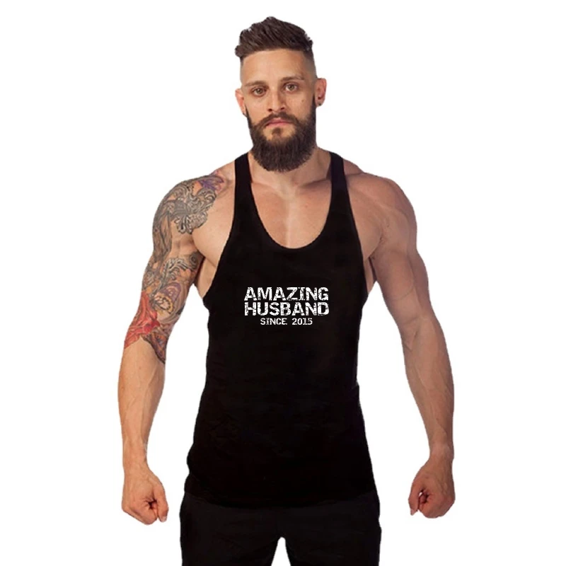 

Fun 5th Wedding Anniversary Gift Amazing Husband Since 2023 tank tank top men gym Gym t-shirt man men England Style Fashion Cott