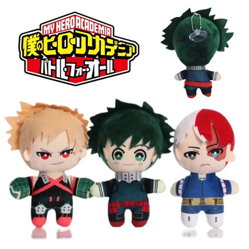 

My Hero Academia Plush Doll Bakugou Katsuki Midoriya Izuku Deku Todoroki Shoto Anime Cute Pendant Toy