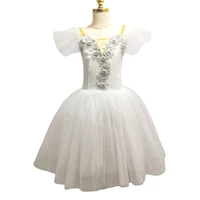white long dress for women ballet tutu dress skirt swan lake sling girls professional costume vestidos chica bailarina
