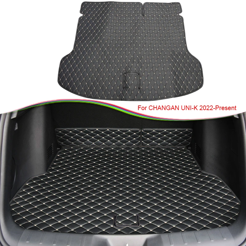 1pc Leather Car Custom Trunk Mat For CHANGAN UNI-K 2022-2025 Waterproof Anti-Dirty Protector Tray Cargo Liner Pad Accessories