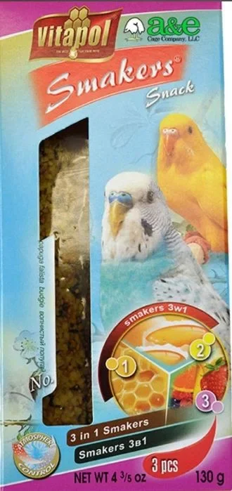 

A&E Cage Company Smakers Parakeet Variety Treat Sticks