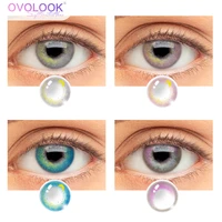 8pcs colored contact lenses with diopters graduated beautiful pupil prescription correct myopia hydrophilic cosmetics accessory