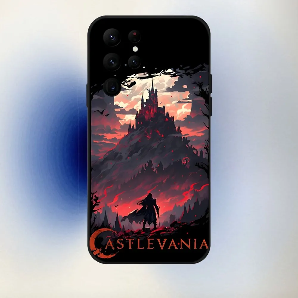 Чехол для телефона Castlevania Game Samsung S24 23 22 30 21 10 9 Ultra Plus Lite FE 5G черный мягкий чехол