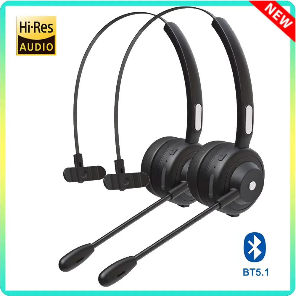 V5.1 Беспроводная Bluetooth-гарнитура Наушники для водителя грузовика Гарнитура