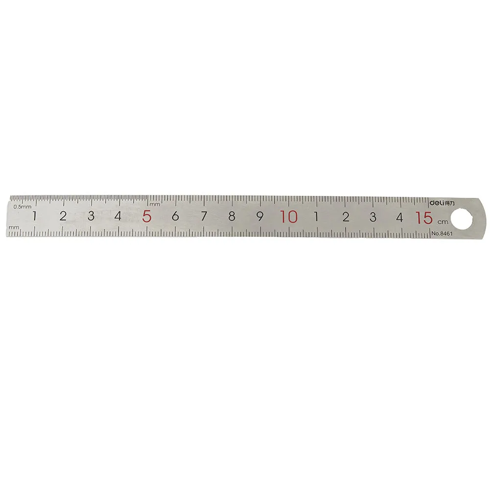 

New Practical Quality Ruler 16x1.2cm 2 in1 6.29x0.47 inch Depth Ruler Gap Hole Inspection Lightweight Measurement