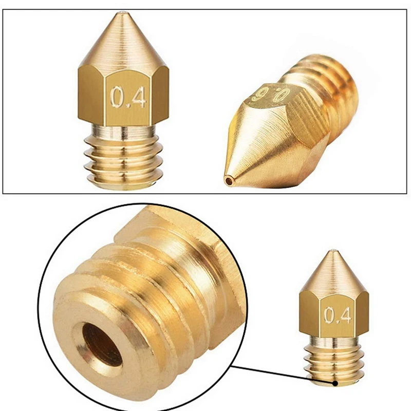 Комплект сопел для 3D принтера сопла MK8 экструдера с инструмент очистки Makerbot Creality