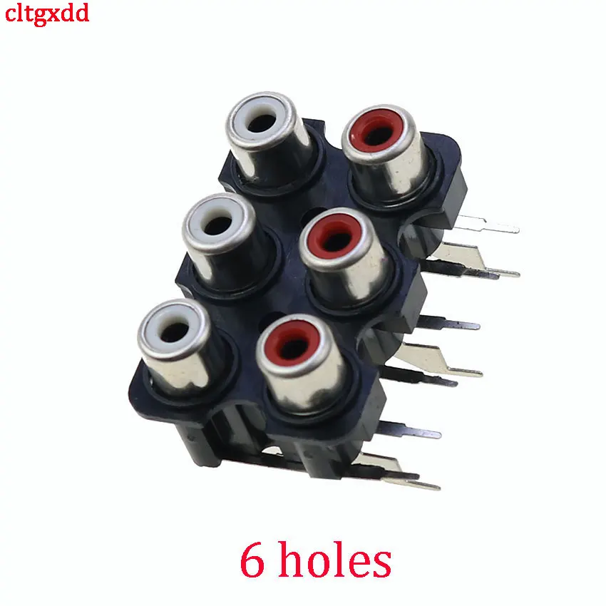 Концентрированный гнездовой разъем 2 отверстия 3/4 6/6 отверстий 9-контактный RCA