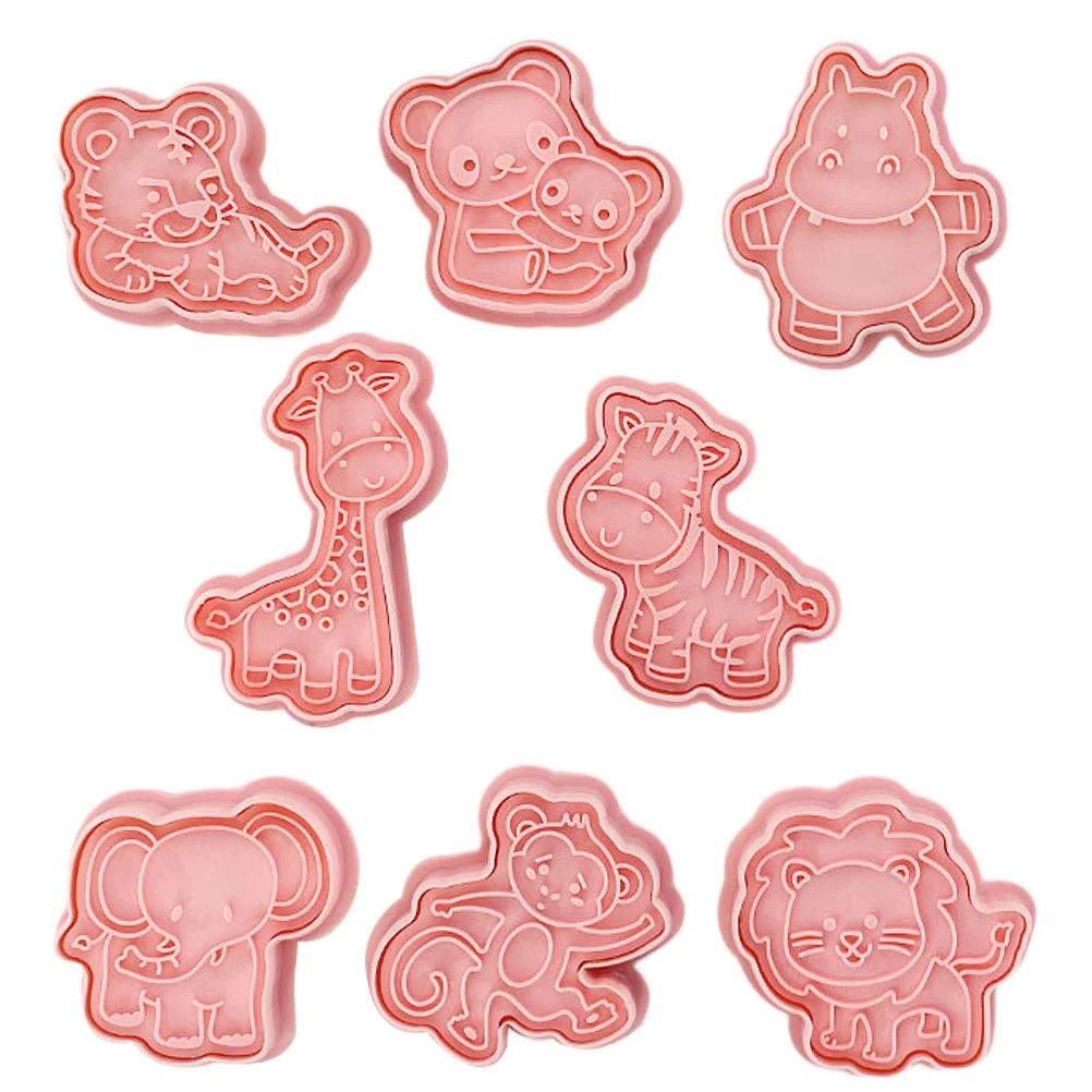 

8pcs Cookie Baking Mold Animal Cookie Stamps Baking Molds Baking Supplies
