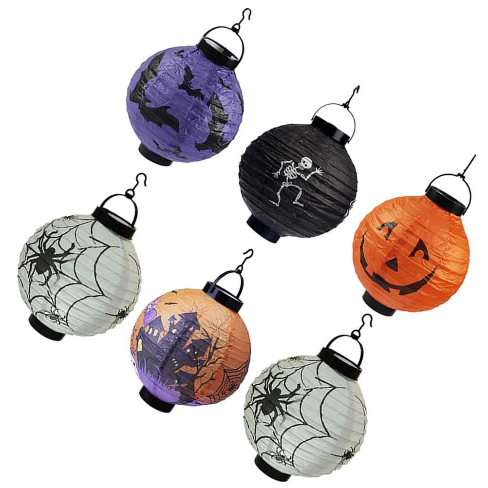 

6pcs Lanterns Creative Mixed Folding Paper Lanterns Lantern for Party