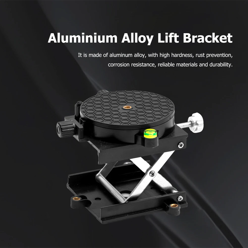 

Aluminium Alloy Lift Bracket 360 Degree Rotation Table Lifting Stand Anti-corrosion Rust-prevention for Engraving Lab Tools