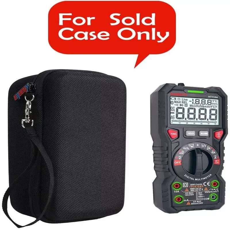 

Storage Bag For kaiweets digital multimeter trms 6000 Counts Volt Meter Auto Ranging Travel Waterproof Storage case With Zipper