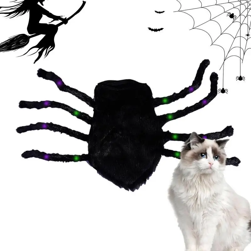 

Собака, реалистичный паук, страшный костюм собаки с подсветкой, украшение на Хэллоуин, костюмы паука фестиваль парад