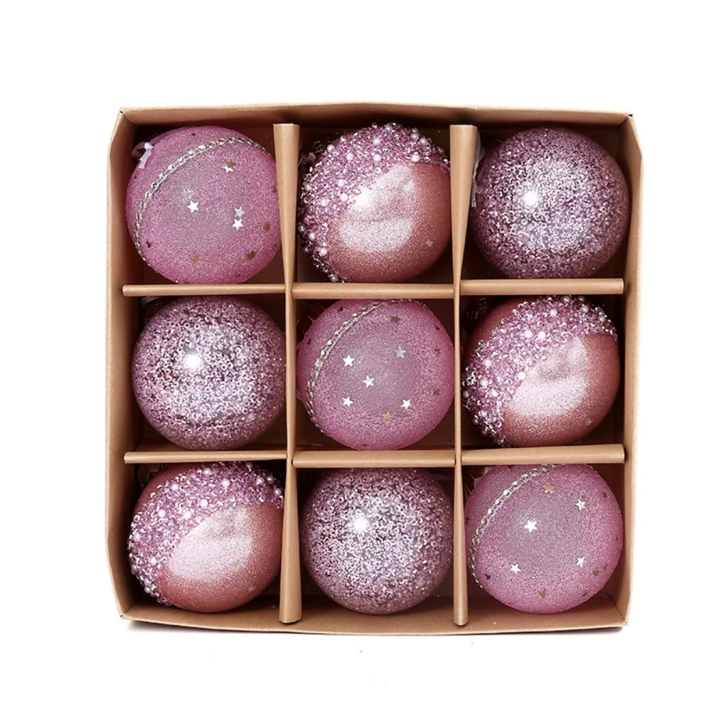 

9 шт. рождественских шаров из ПЭТ 8 см