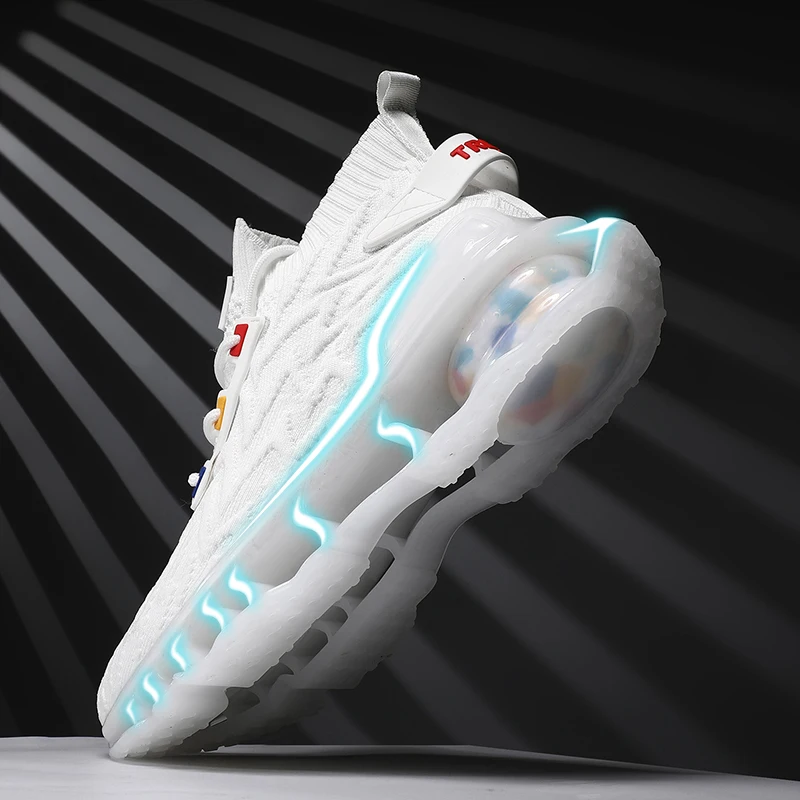 

CORK Men Fashion Luxury Casual Shoes for 2022 New Man Lightweight Design Stretch Cool Running Sneakers