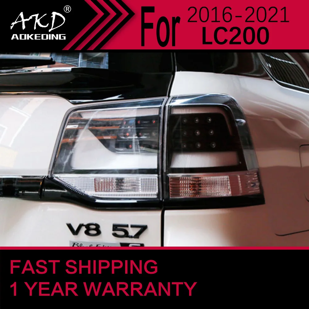 Автомобисветильник s для Toyota Land Cruiser светодиодный задний фонарь 2016-2020 LC200