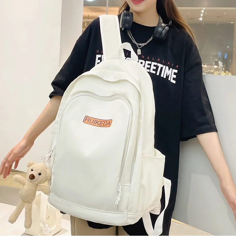 

Водонепроницаемый нейлоновый женский рюкзак, вместительная портативная дорожная сумка для девочек-подростков, милый школьный портфель дл...