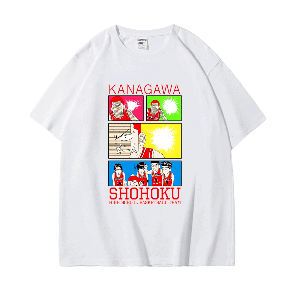 

Футболка Мужская/женская с коротким рукавом, модная уличная японская рубашка в стиле аниме для косплея с принтом Slam Dunk, летняя одежда в стил...