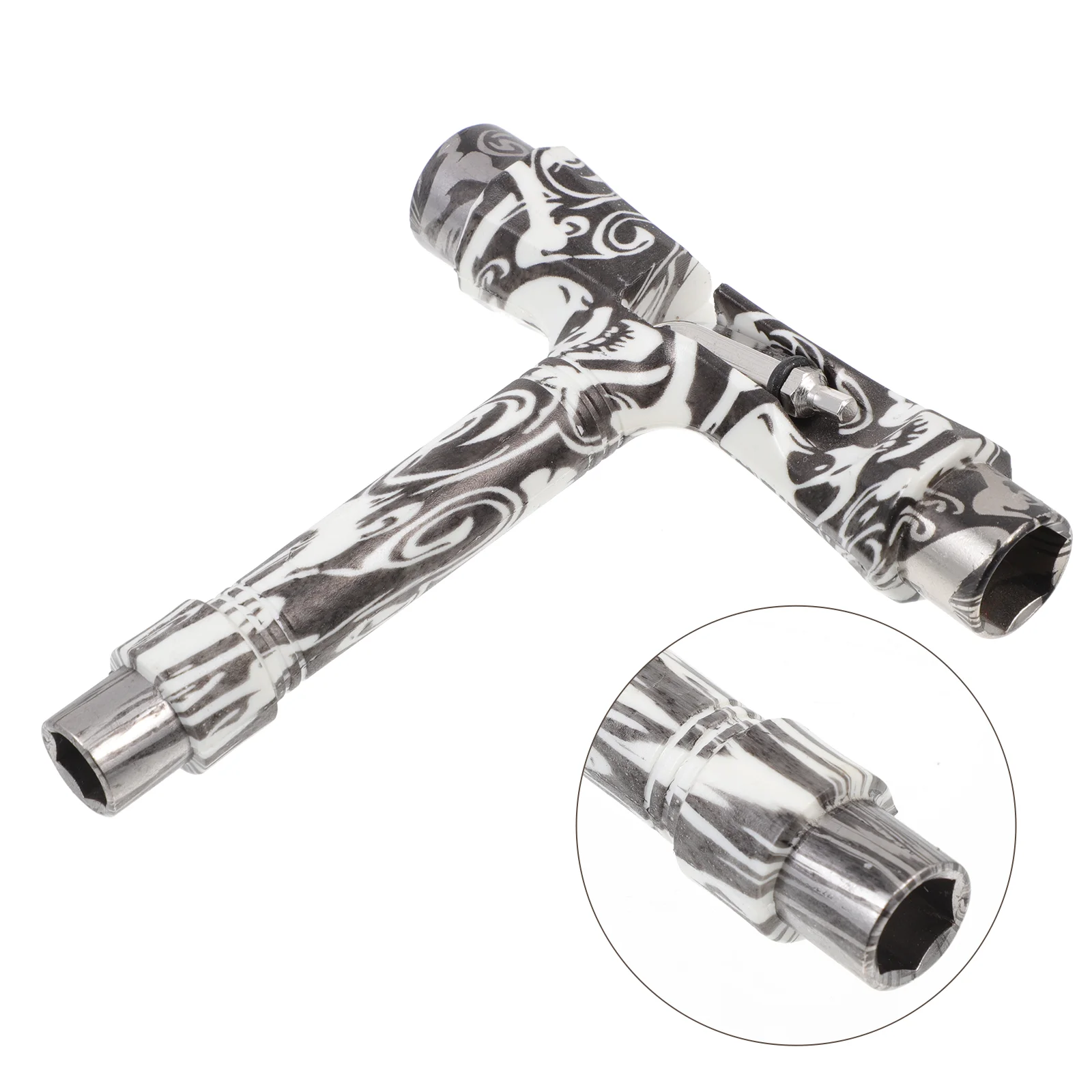 

1Pc T-type Tool Portable T Tool Multifunctional T Tool Skateboard Wrench for Outdoor Skating