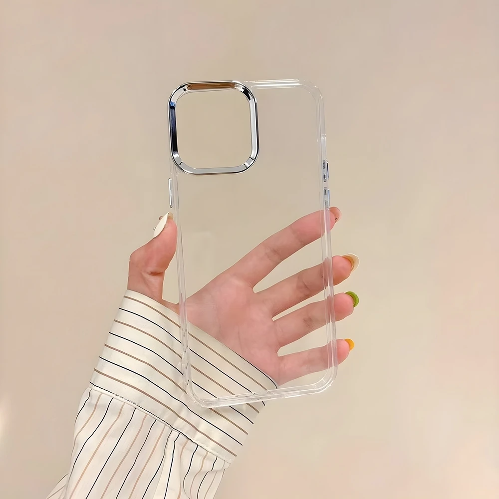 Фото Мультяшный чехол M-Molang для iPhone 17 Air 16 E 15 14 13 12 11 Plus Pro Max, гальванизированный, прозрачный, мягкий №3