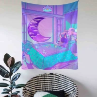 comics kawaii room decor tapestry hippie romantic macrame tapestry wall hanging refreshing decor room decoration tapestry