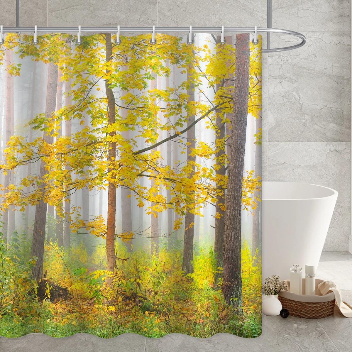 

Curtain Bathroom Waterproof Duschvorhang Plants and Fruit Printed Bed Bath and Beyond Decor Curtain Hooks Daisy Black Shower