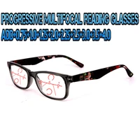 progressive multifocal anti blu light reading glasses black frame men women high quality business 0 75 to 4 0