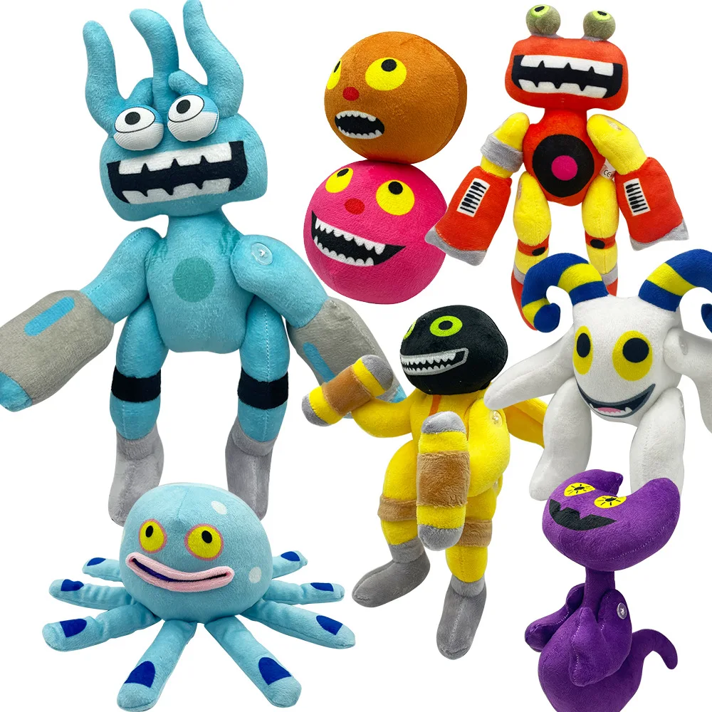 

1/7pcs My Singing Monsters Wubbox Plush Toys Green Furcorn Stuffed Dolls for Kid Birthday Christmas Gift Room Decor Plushie Toy