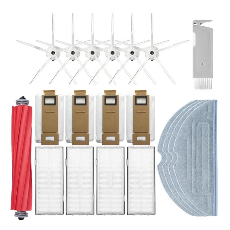 

Аксессуары для пылесоса Xiaomi Roborock S7 T7S T7S Plus, основная щетка, тряпка, боковая щетка, Hepa фильтр, запасные части