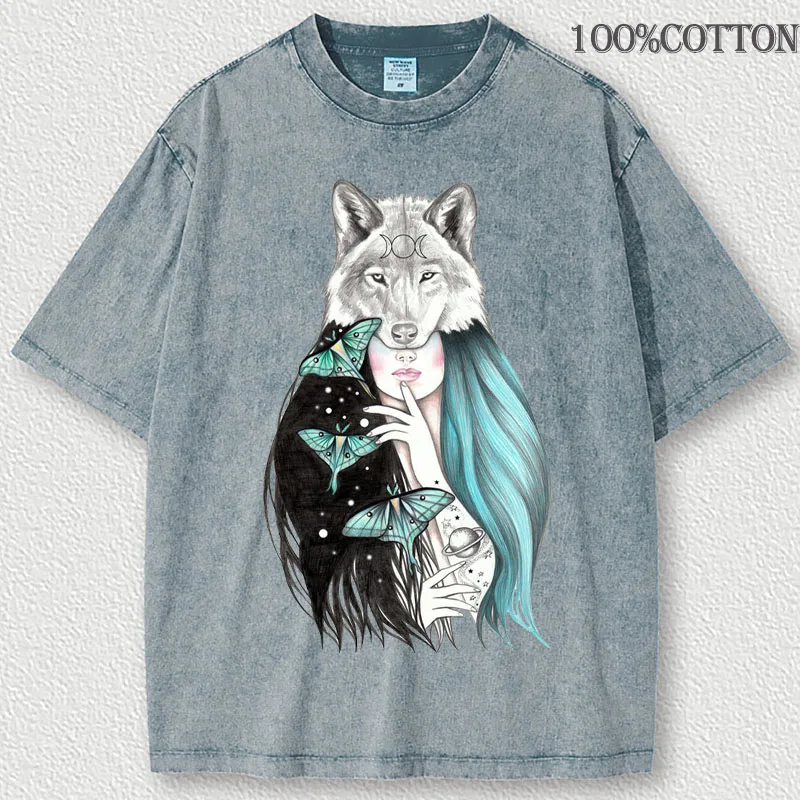 

Футболка для мужчин и женщин, модная повседневная тенниска из 100% хлопка, с принтом Аниме Манга, топ в готическом стиле, уличная одежда, лето