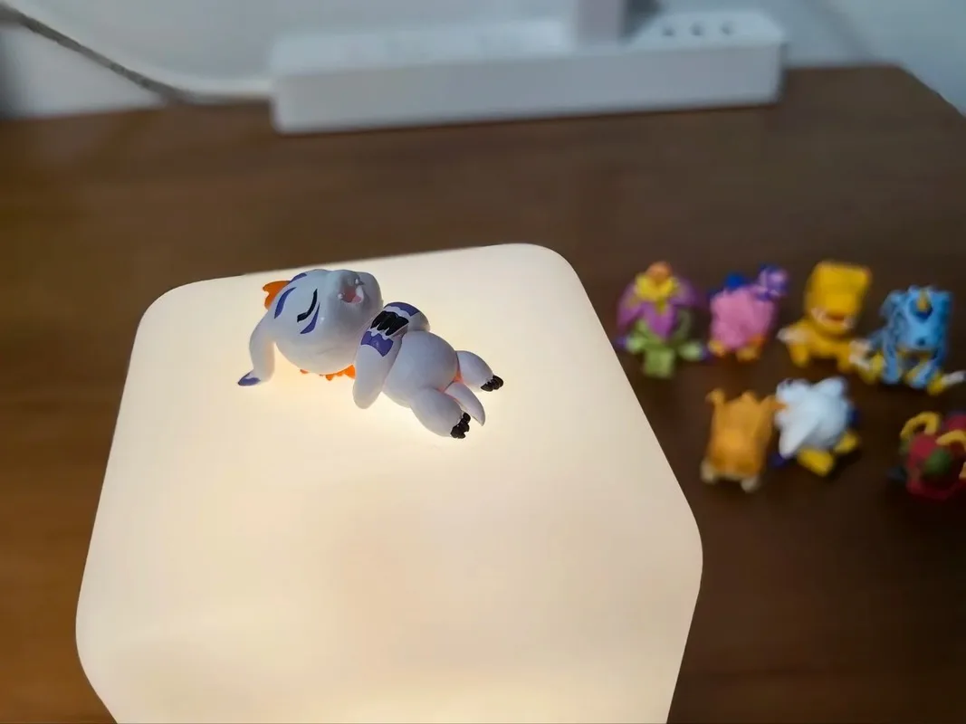 Фото Оригинальная японская аниме-фигурка Gashapon Kawaii, кукла Digimon Sleep, цифровой монстр, милая фигурка Gachapon, капсульные игрушки, подарок №4