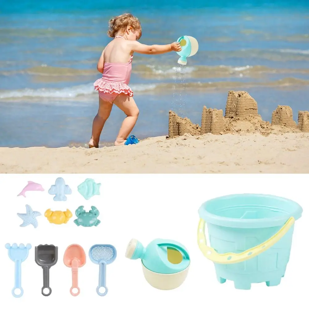 

12PCS Gift Gadgets Outdoor Game Shovel Mold Watering Kettle Digging Sand Kit Sandcastle Bucket Beach Toys Set