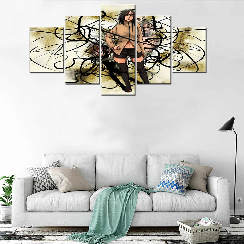 

Wall Art 5 Pieces Canvas Painting Japan Anime Pictures Character Karin Poster HD Printed Home Decor Modern Living Room Artwork
