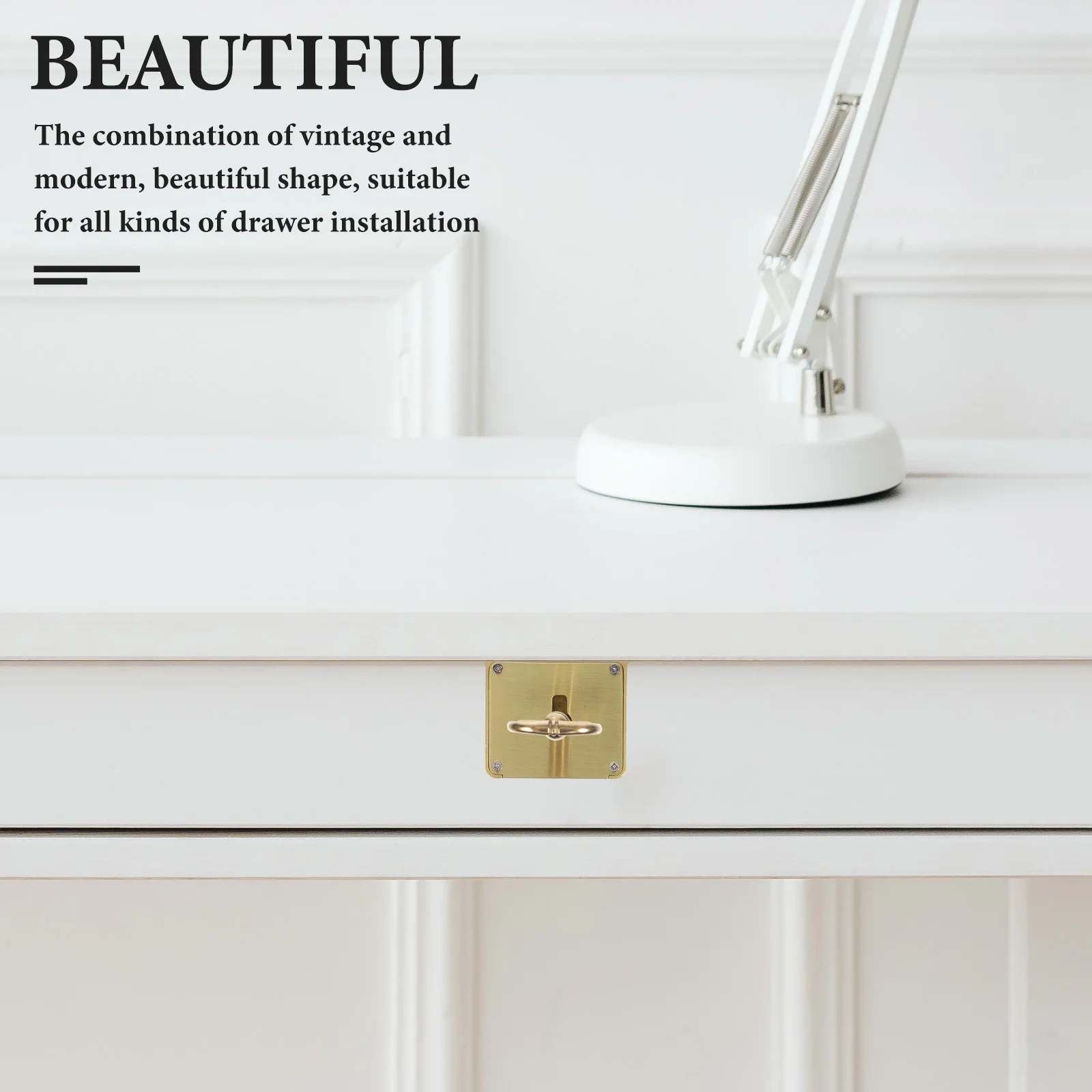 Дверной замок в стиле ретро ящик для мебели чистая медь скрытый деревянный