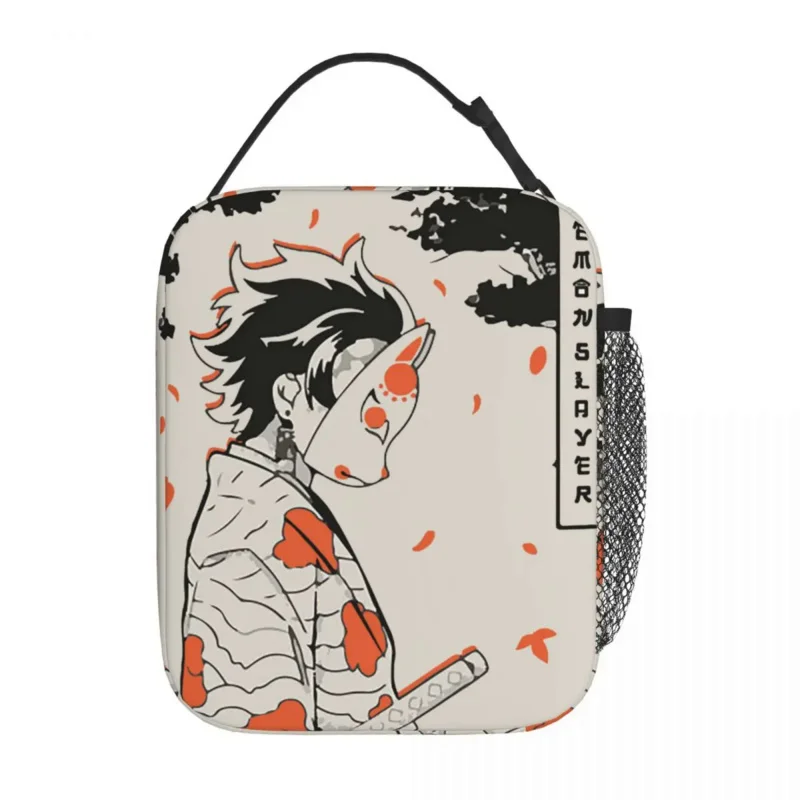 

Demon Slayer Kamado Tanjirou Thermal Insulated Lunch Bag for School Kimetsu No Yaiba Lunch Container Cooler Thermal Food Box