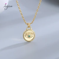 s925 silver gold color necklace queen eye fashion chain pendant for women party anniversary daily fine jewelry gifts wholesale