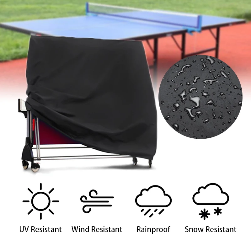 

Ping Pong Table Cover Protection Waterproof Dustproof Heavy Duty 300D Tennis Table Storage Indoor Outdoor Furniture Cover