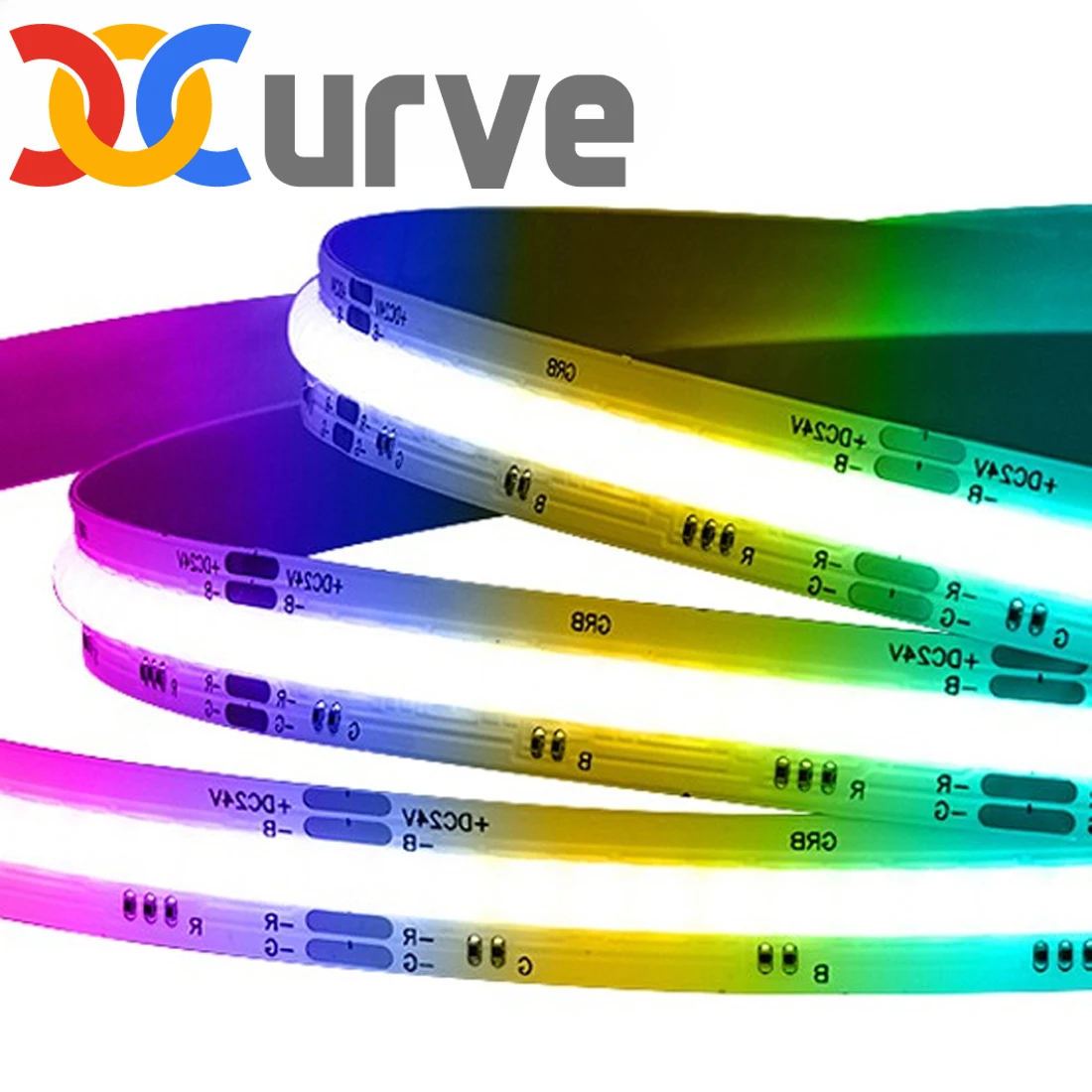 Гибкая осветительная лента высокой плотности RA90 12 В 810 24 840 ФОБ COB RGB 10 мм 4 контакта