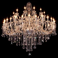 large k9 quality diameter 120cm 36 lamps crystal fixtures lighting chandelier for living room villa