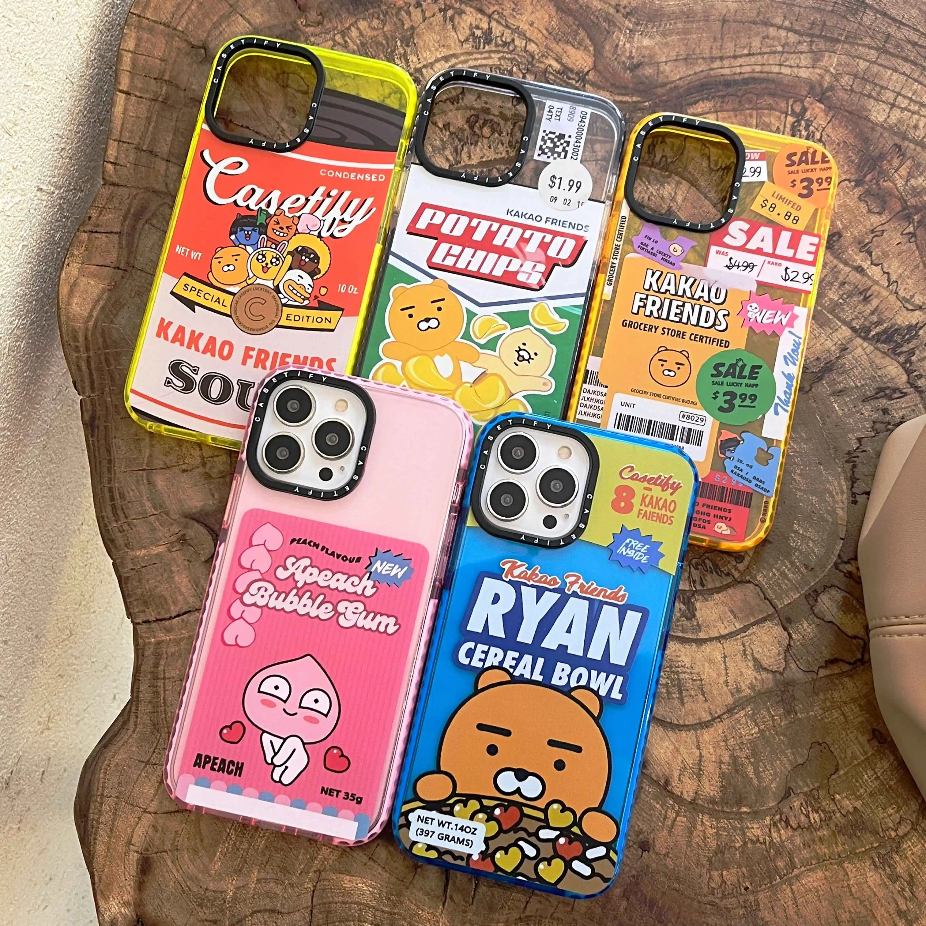 

Korea KAKAOs FRIENDS Phone Cases For iPhone 14 13 12 11 Pro Max XR XS MAX 8 X 7 SE 2020 14promax design-casetify
