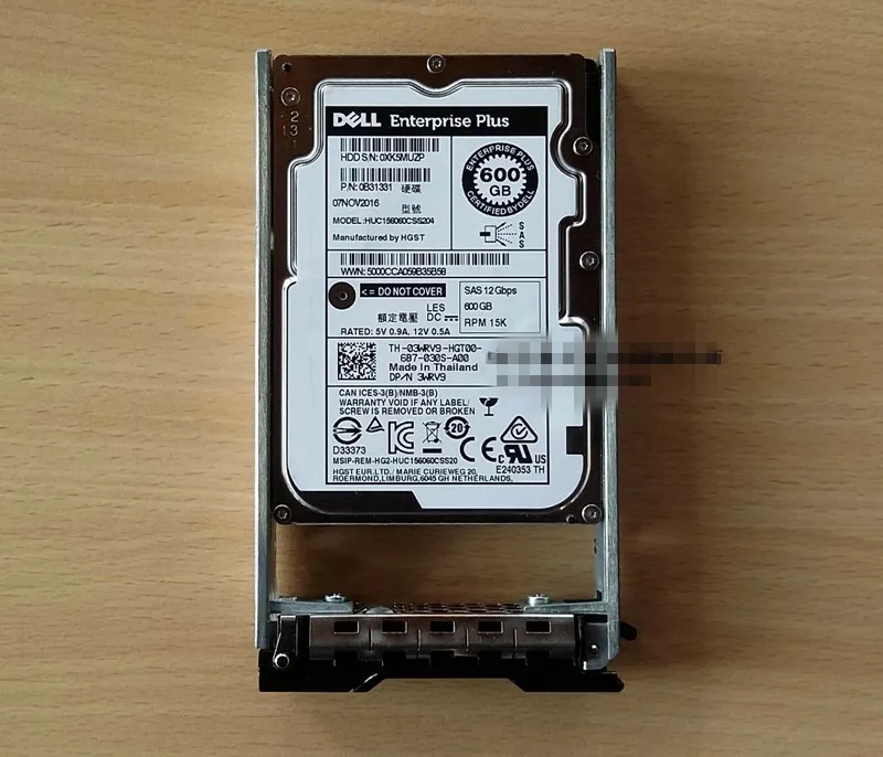 

DELL PS6510E PS6210S PS6110 03WRV9 600G 15K 2.5 SAS Hard driver HDD