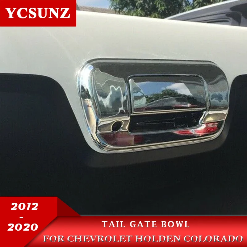 

ABS Tailgate Cover For Chevrolet Holden Colorado 2012 2013 2014 2015 2016 2017 2018 2019 Rear Handle Bowl Exterior parts
