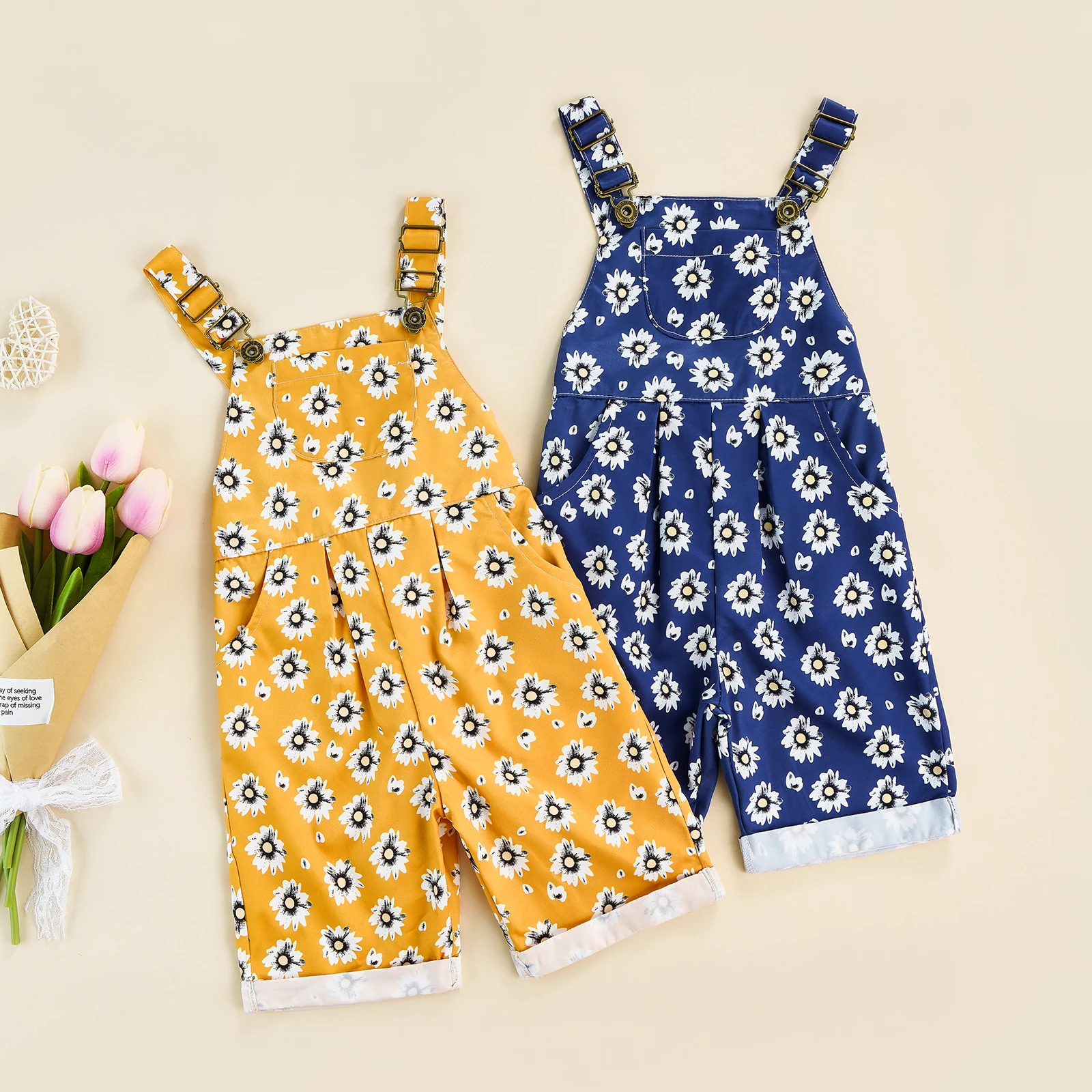 

Детские костюмы для мальчиков 1-4 лет с принтом, милые регулируемые брюки с карманами без рукавов