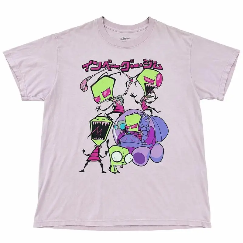 Фото Розовая мужская футболка Invader Zim размера M №1