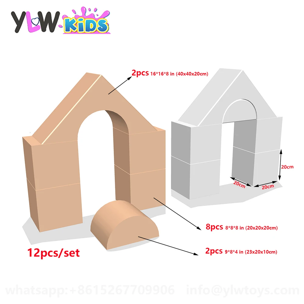 

Детский мягкий губчатый обучающий блок для развития сенсорных мышц, развивающая игрушка для младенцев, 12 шт. пенопластовых игрушек для игро...